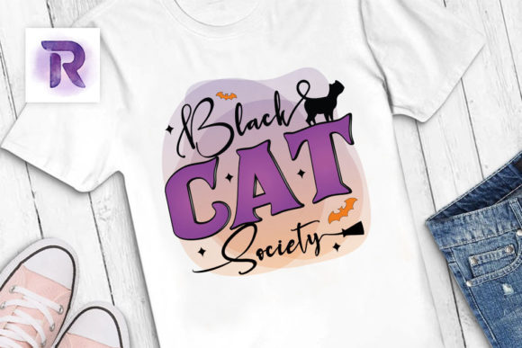 Black Cat Society Halloween Sublimation