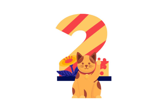 Cat and Number Birthday Celebration
