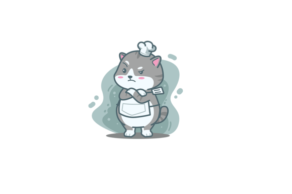 Cat Chef Expression Cool