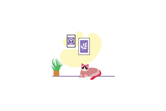 Cat Icon Cute Spoiled
