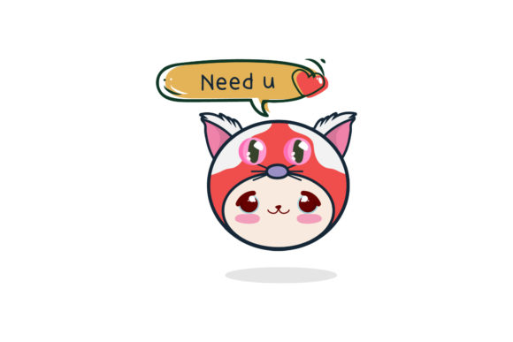 Cat Kawaii Beautiful Cute Face Text