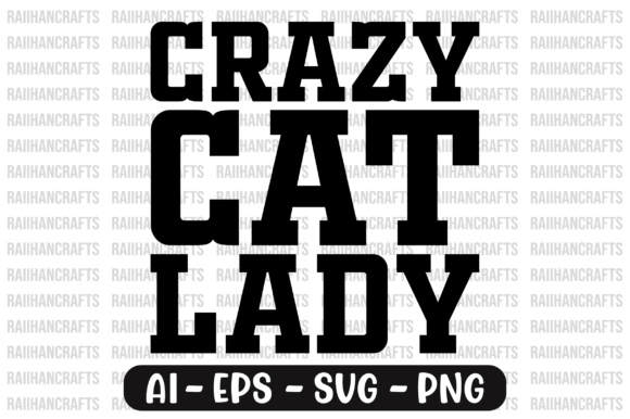 Crazy Cat Lady Cats T-shirt Design