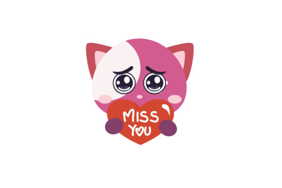 Cute Emote Cat Vector