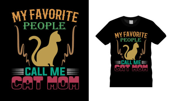 Favorite People Call Me Cat Mom T Shirt