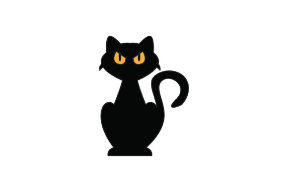 Halloween Cat Fill Line Icon-1