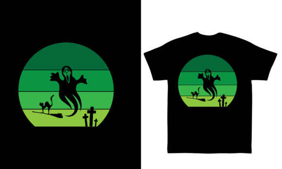 Halloween T-shirt Design Vintage Style