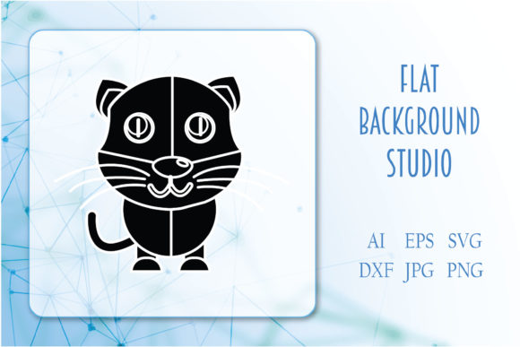 Icon Animal Cat Material Filled Style