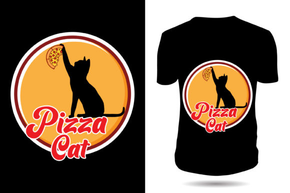 Pizza Cat Tshirt Design2