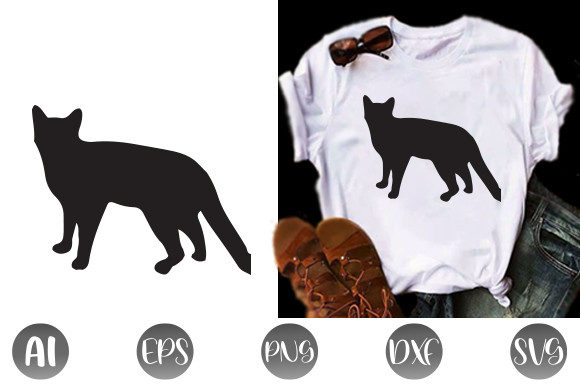 Printable Cat Silhouette Design