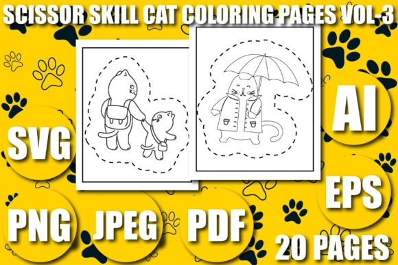 SCISSOR SKILL CAT KDP PAGES VOL-3