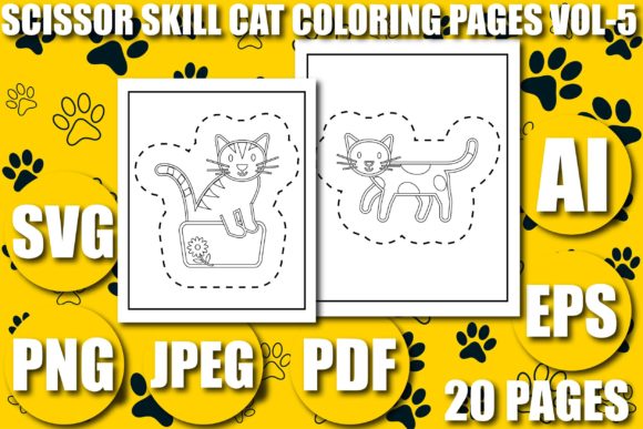 SCISSOR SKILL CAT KDP PAGES VOL-5