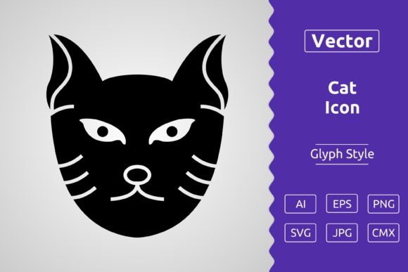Vector Cat Glyph Icon Review